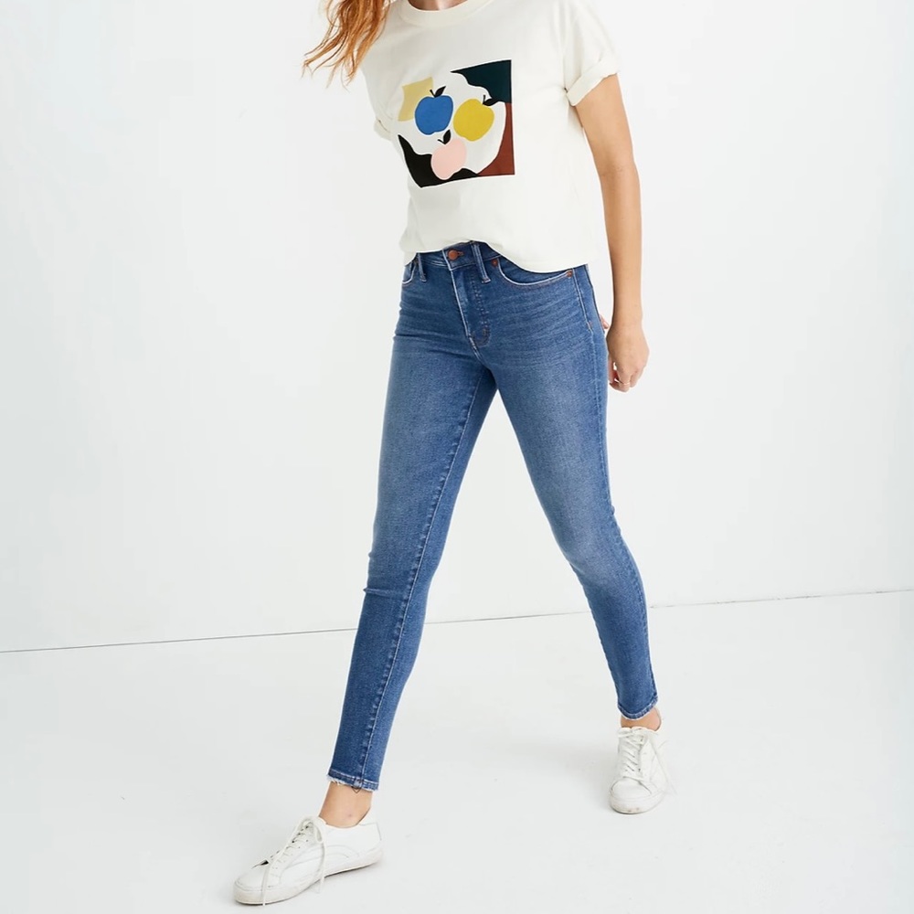 Madewell 9" High-Rise Skinny Jeans in Pearson Wash